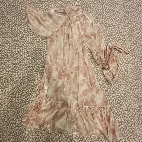 - Zimmerman palm print tie midi dress! - Picture 2 of 6